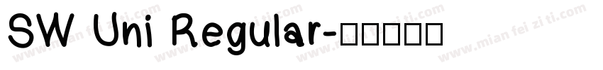 SW Uni Regular字体转换
